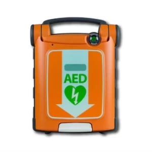 Cardiac Science Powerheart G5 Semi-Automatic AED with CPR guidance and quick shock delivery.