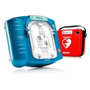 Philips HeartStart OnSite AED – portable, easy-to-use defibrillator for emergencies.