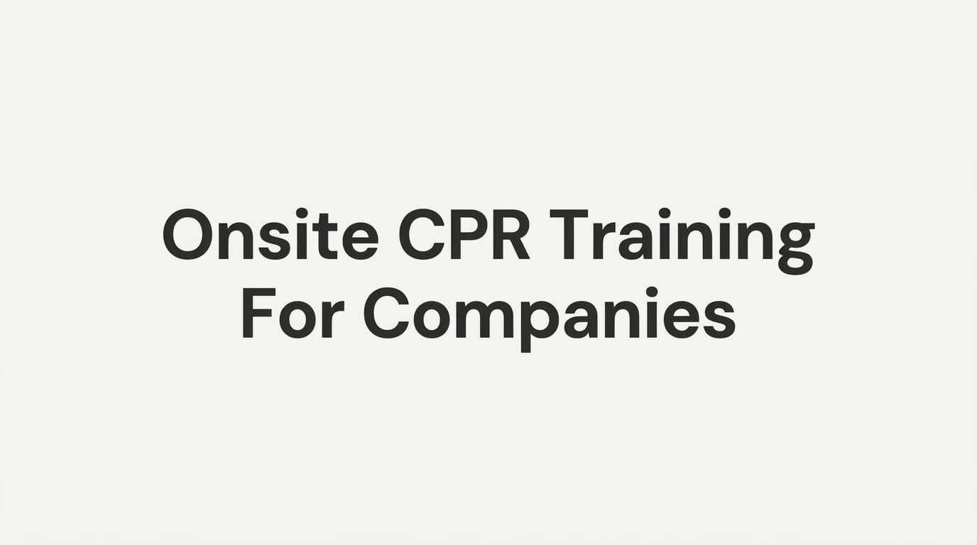 9 Best Onsite CPR Training for Companies in 2026