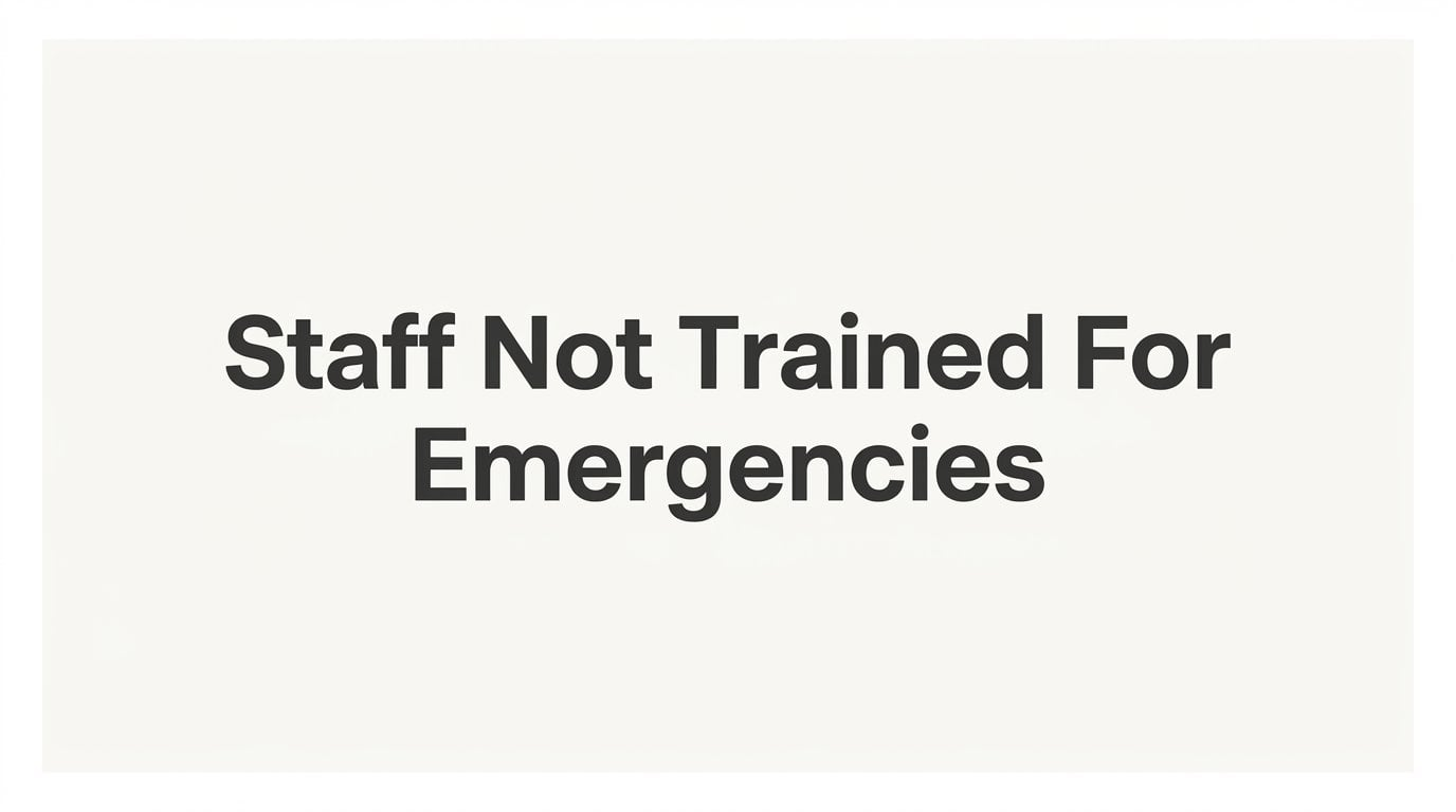 How to Fix Staff Not Trained for Emergencies at Your Small Business